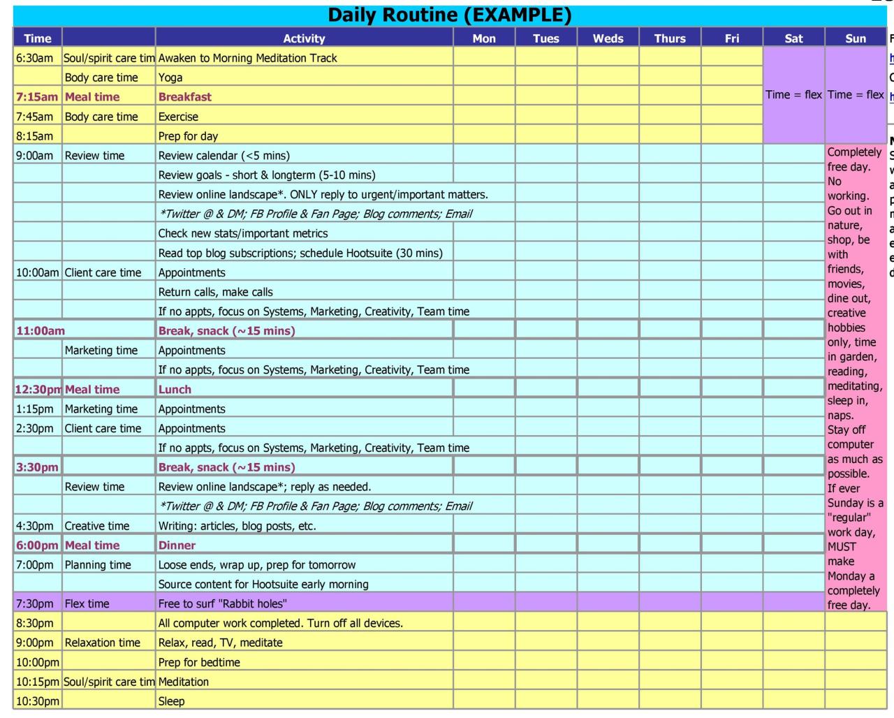How to Create Your Ideal Daily Schedule | Time management skills, Time ...