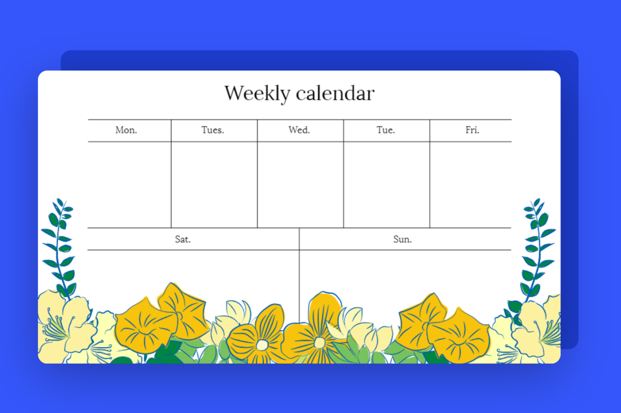 Weekly schedule planner - organize your week with Achieve Planner!