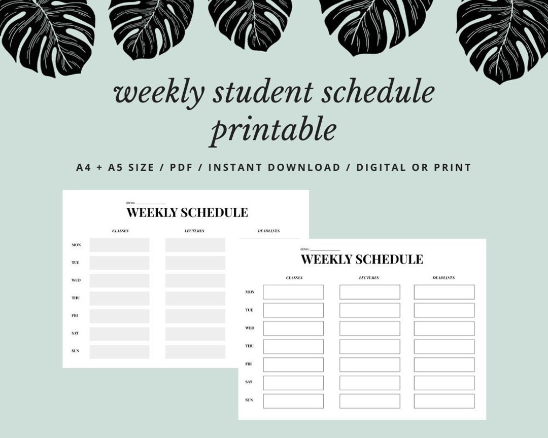 Free Weekly Schedule Templates For Excel - Smartsheet