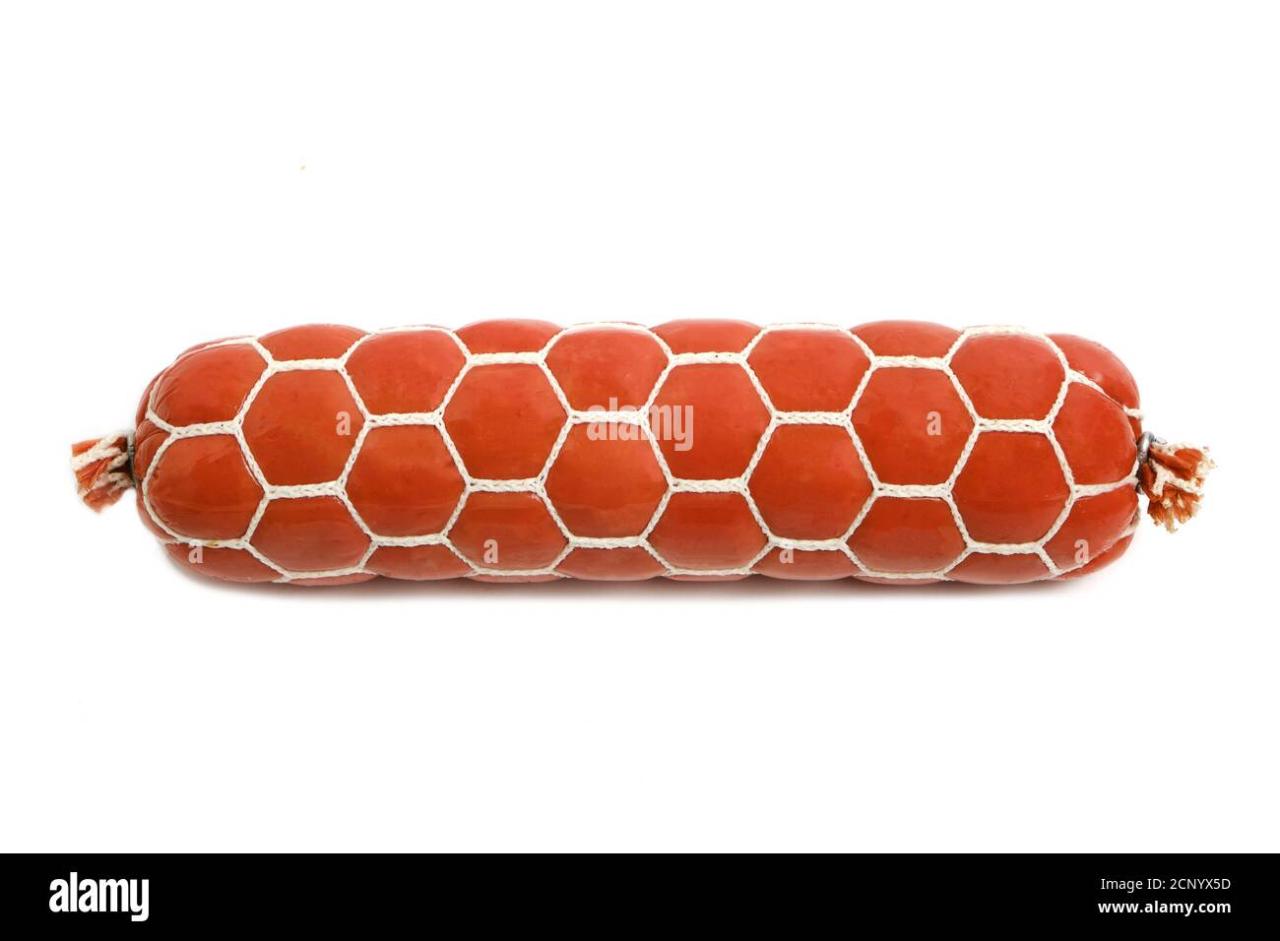 Sausage stick on a white background, isolate Stock Photo - Alamy